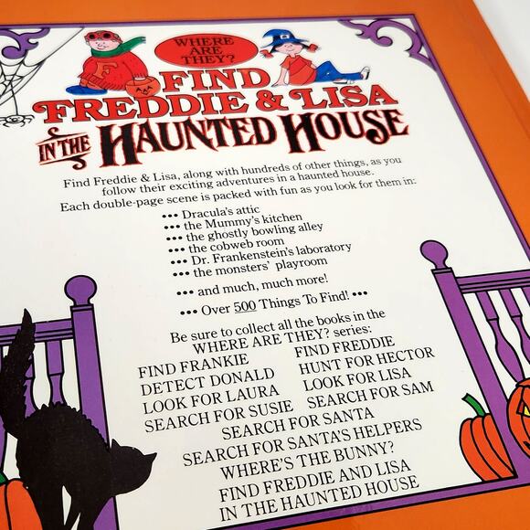 Find Freddie & Lisa in the Haunted House | Vintage 1991 Halloween Search Book - Picture 4 of 10